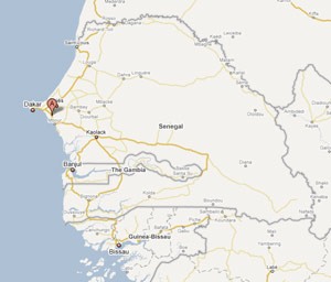 Map Senegal